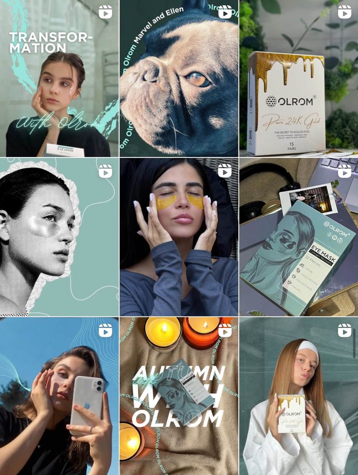 OLROM — Instagram feed we designed